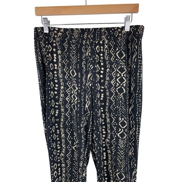 Black & White Tribal Print Pants Petite Size PXS - Picture 4 of 7